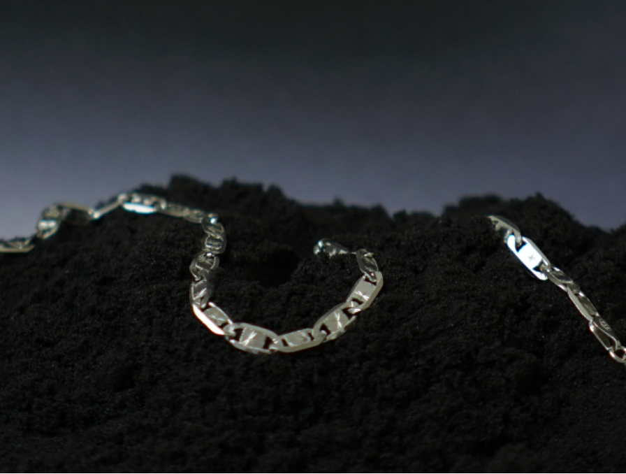 Vintage Sterling Silver Starburst Anklet or Bracelet