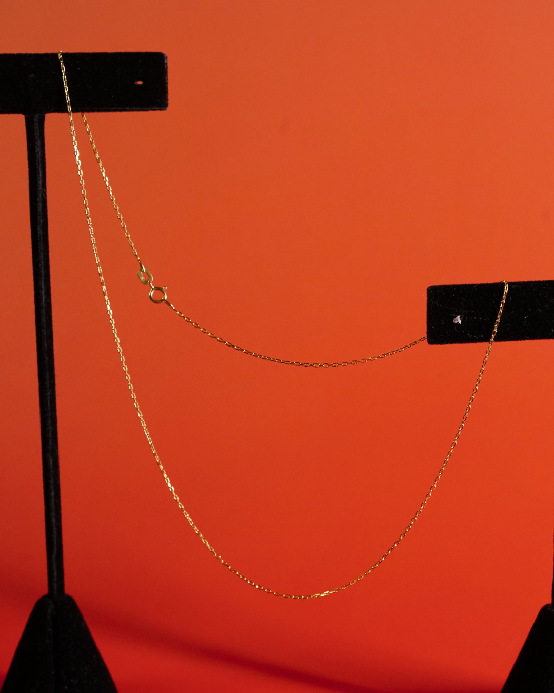 Vintage 14K Gold Beveled Cable Chain Necklace