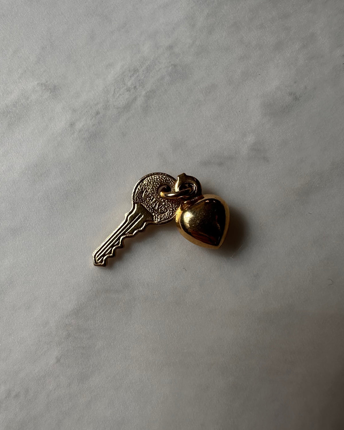 Key & Heart Charm Pendant