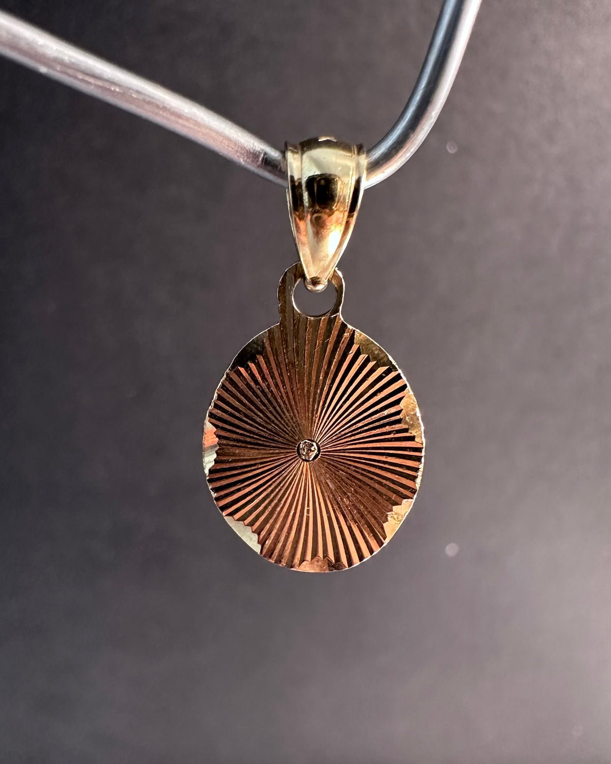 Hand Engraved Oval Pendant