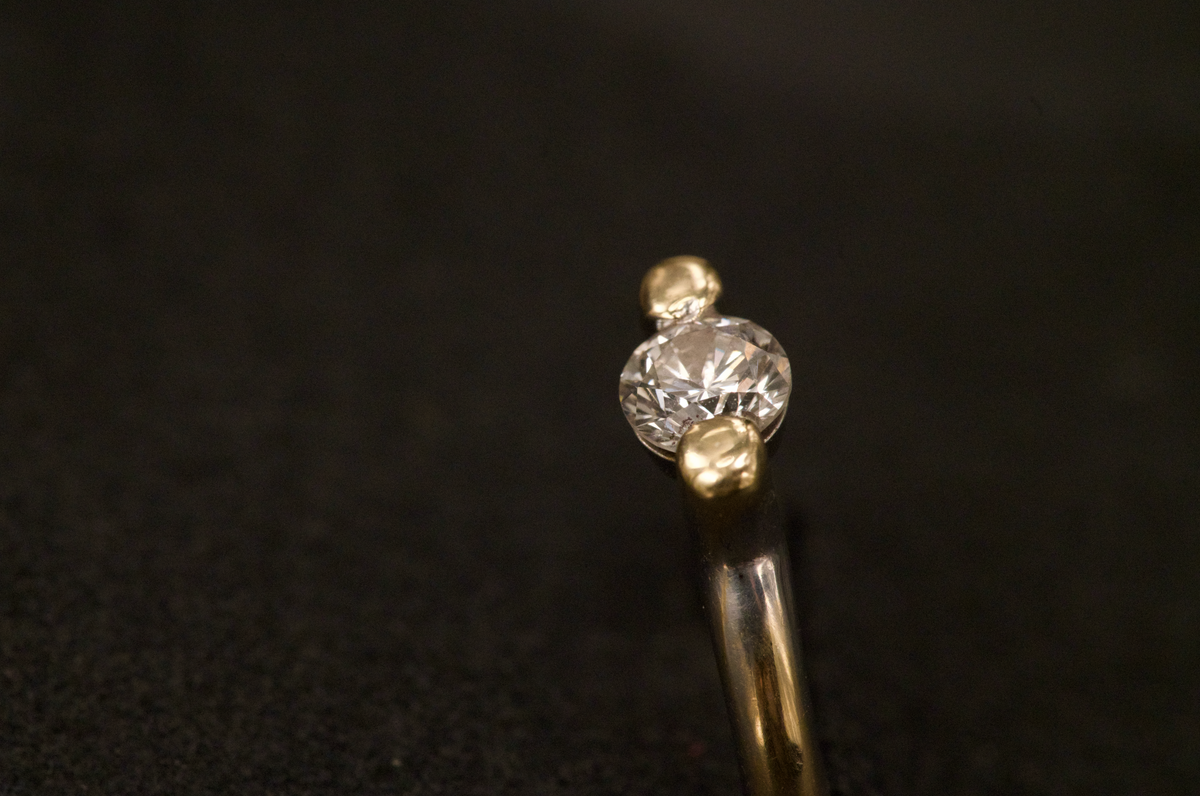 Modernist Platinum Diamond Band