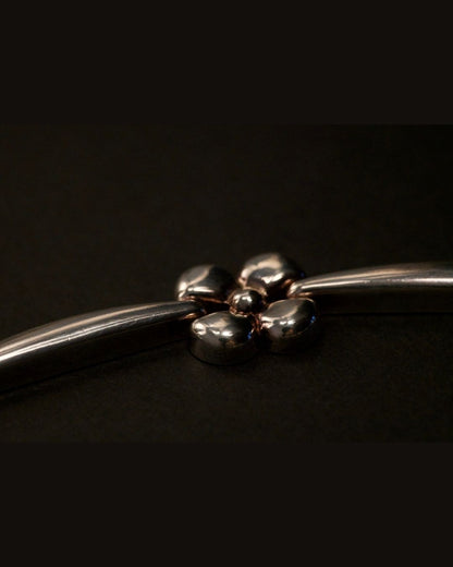 Vintage Sterling Silver Flower Chain Necklace