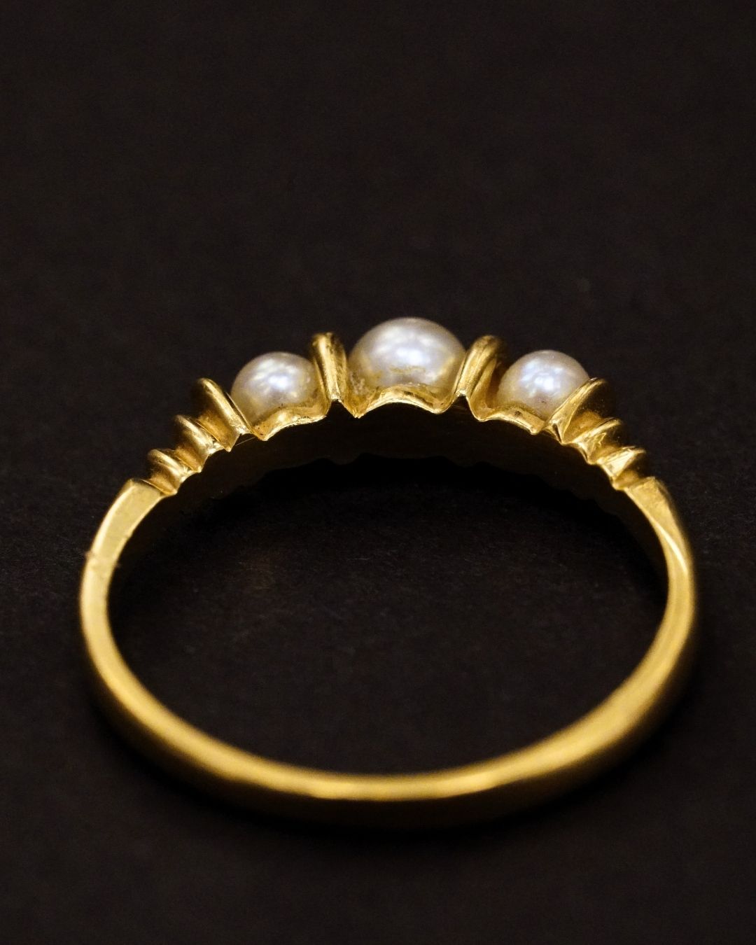 Vintage 14K Gold Pearl Ring