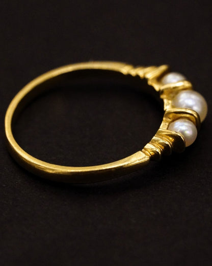 Vintage 14K Gold Pearl Ring