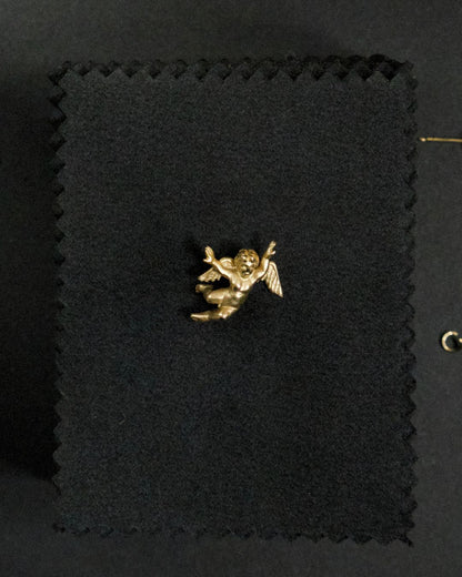 Vintage 14K Gold Angel Pin