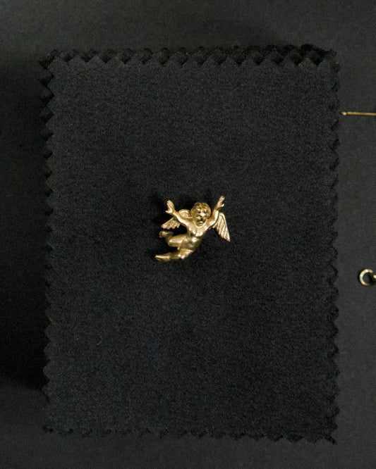 Vintage 14K Gold Angel Pin