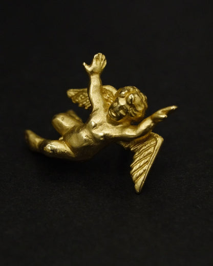 Vintage 14K Gold Angel Pin