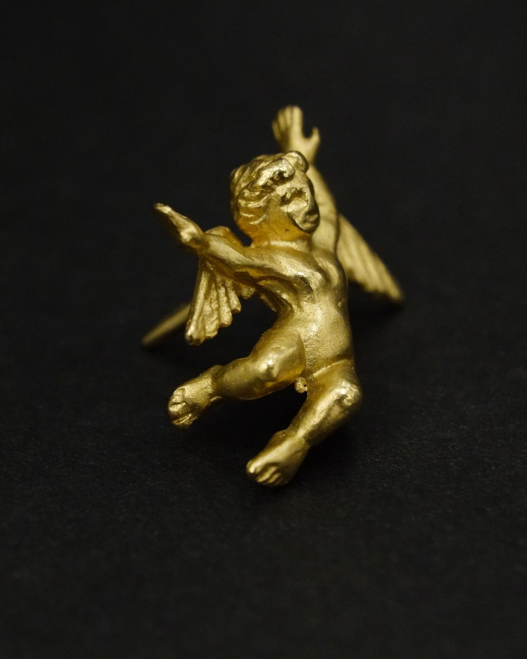 Vintage 14K Gold Angel Pin