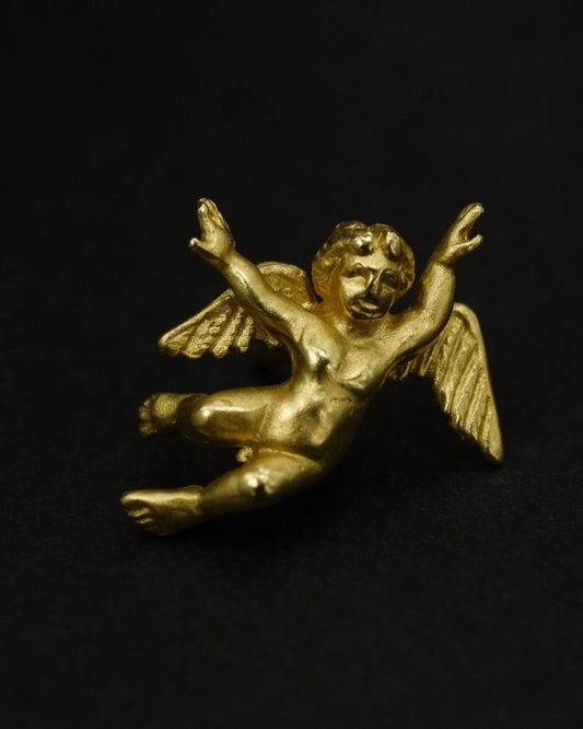 Vintage 14K Gold Angel Pin