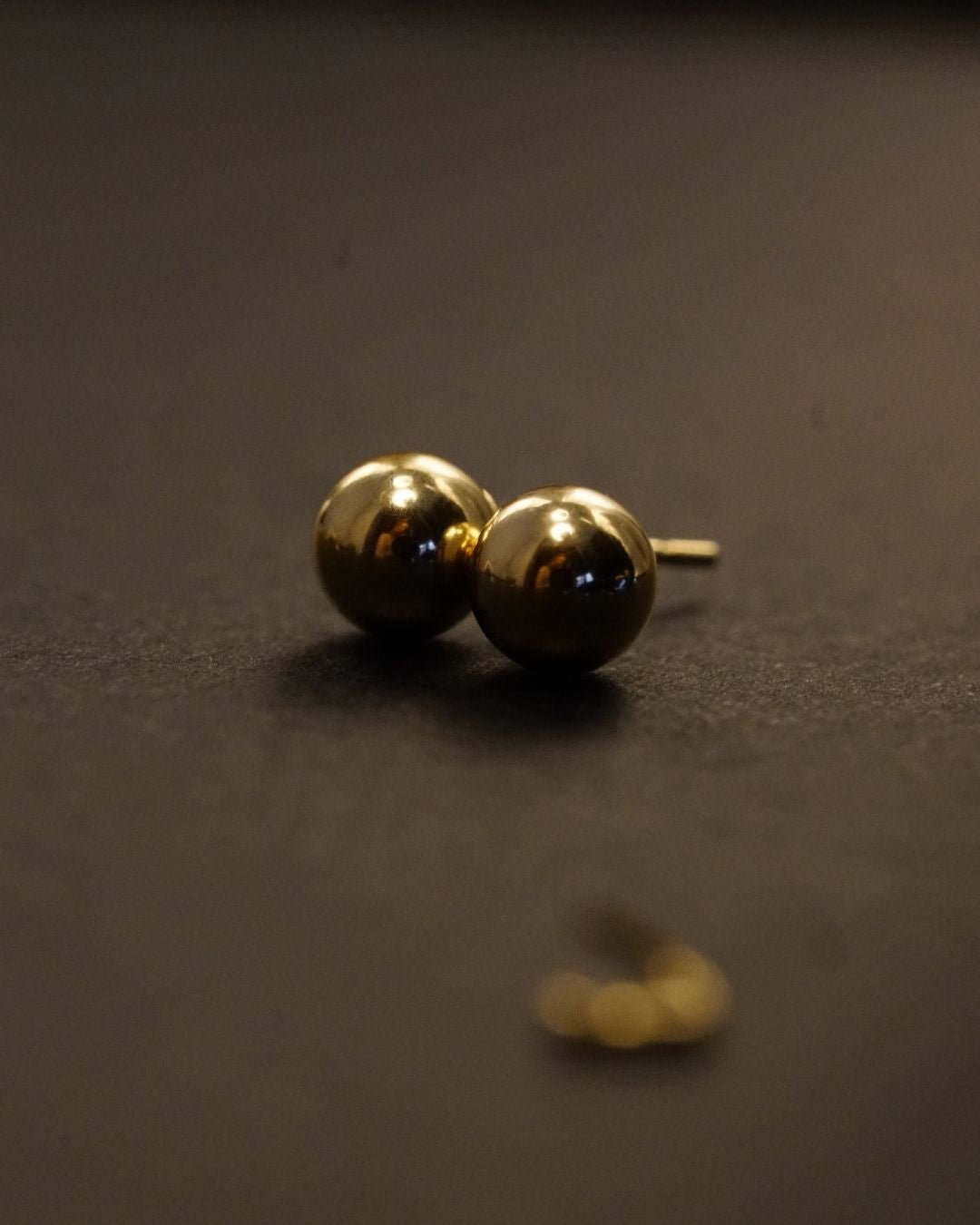 Vintage 14k Gold Ball Stud Earrings