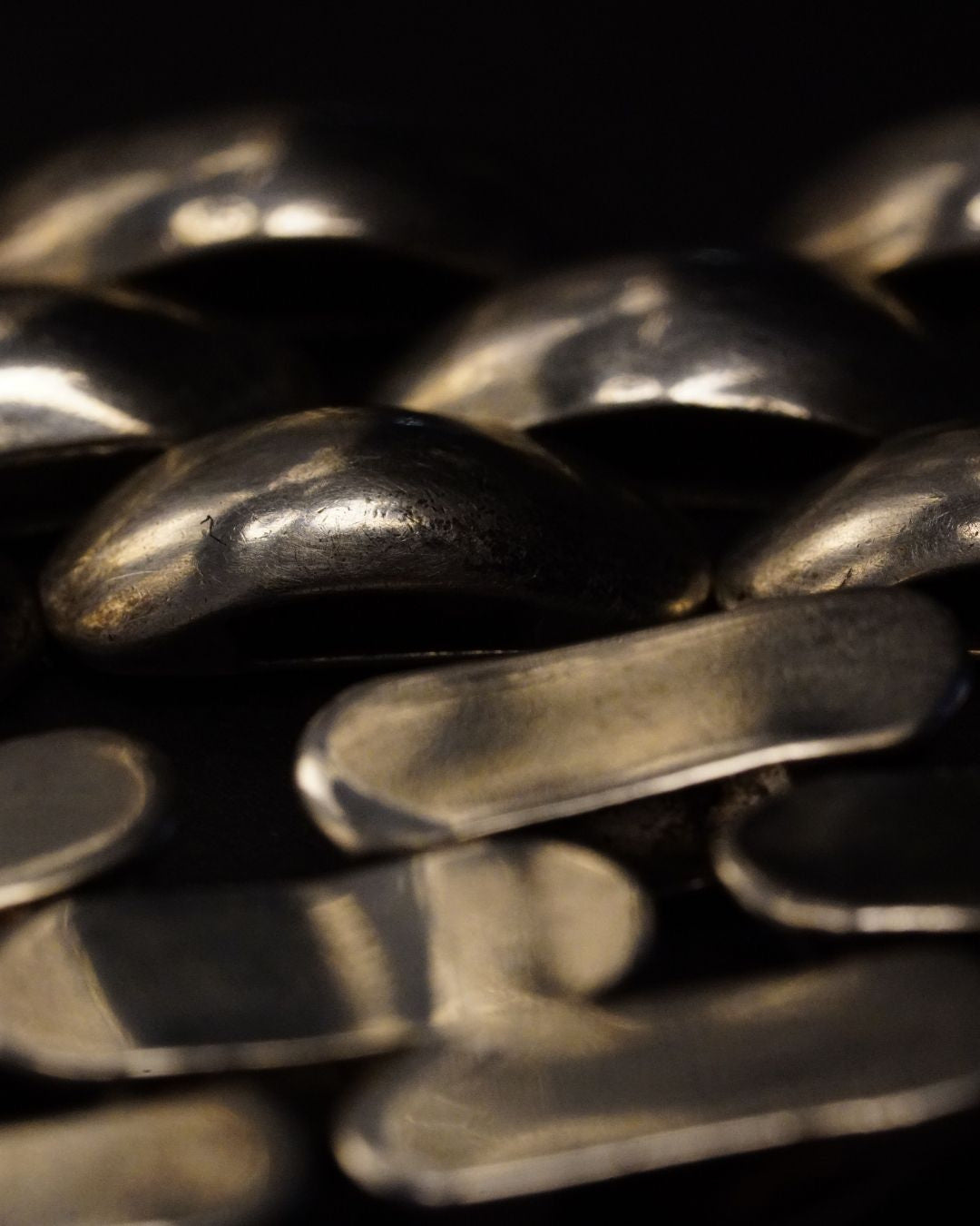 Vintage Sterling Silver Panther Link Chain Bracelet
