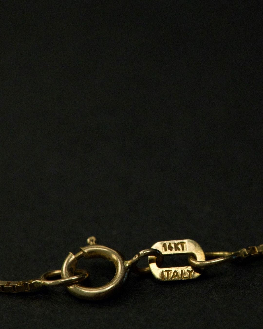 Vintage 10k Dainty Gold Box Chain