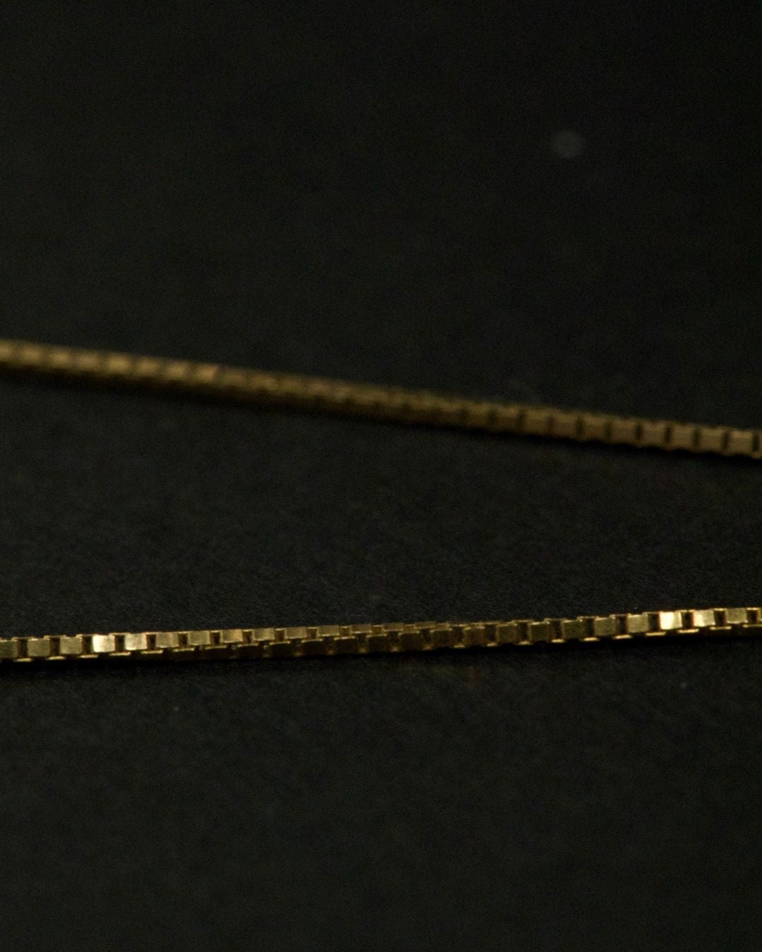 Vintage 10k Dainty Gold Box Chain