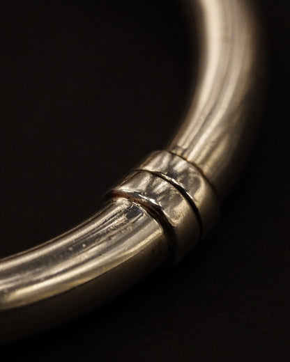 Vintage Sterling Silver Hinged Cuff Set