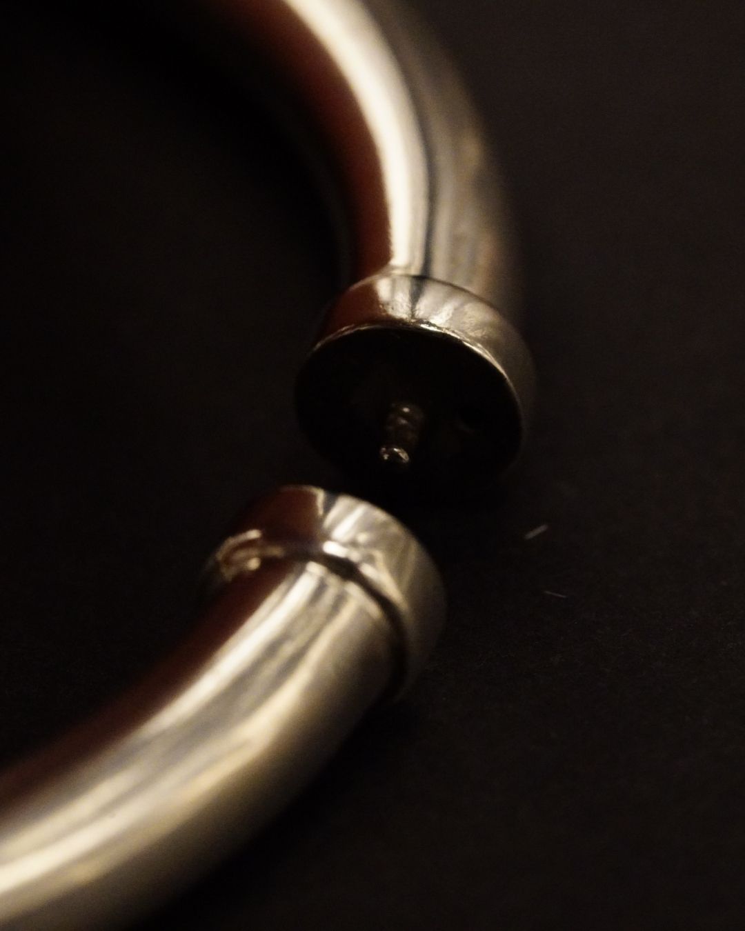 Vintage Sterling Silver Hinged Cuff Set