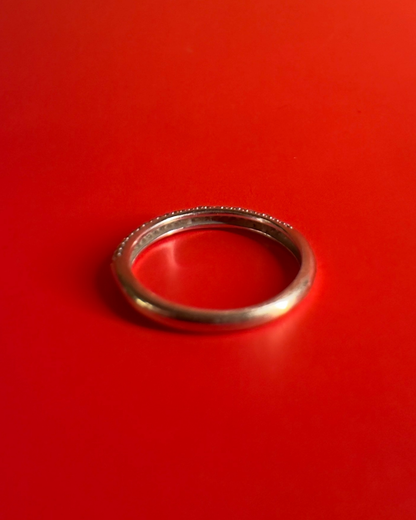 Vintage 18K Gold Pavé Half Eternity Band