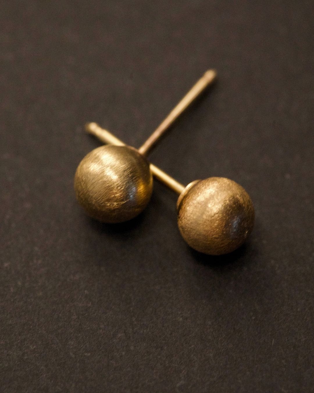 Vintage 14k Gold Ball Stud Earrings