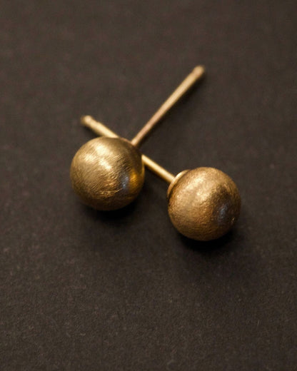 Vintage 14k Gold Ball Stud Earrings
