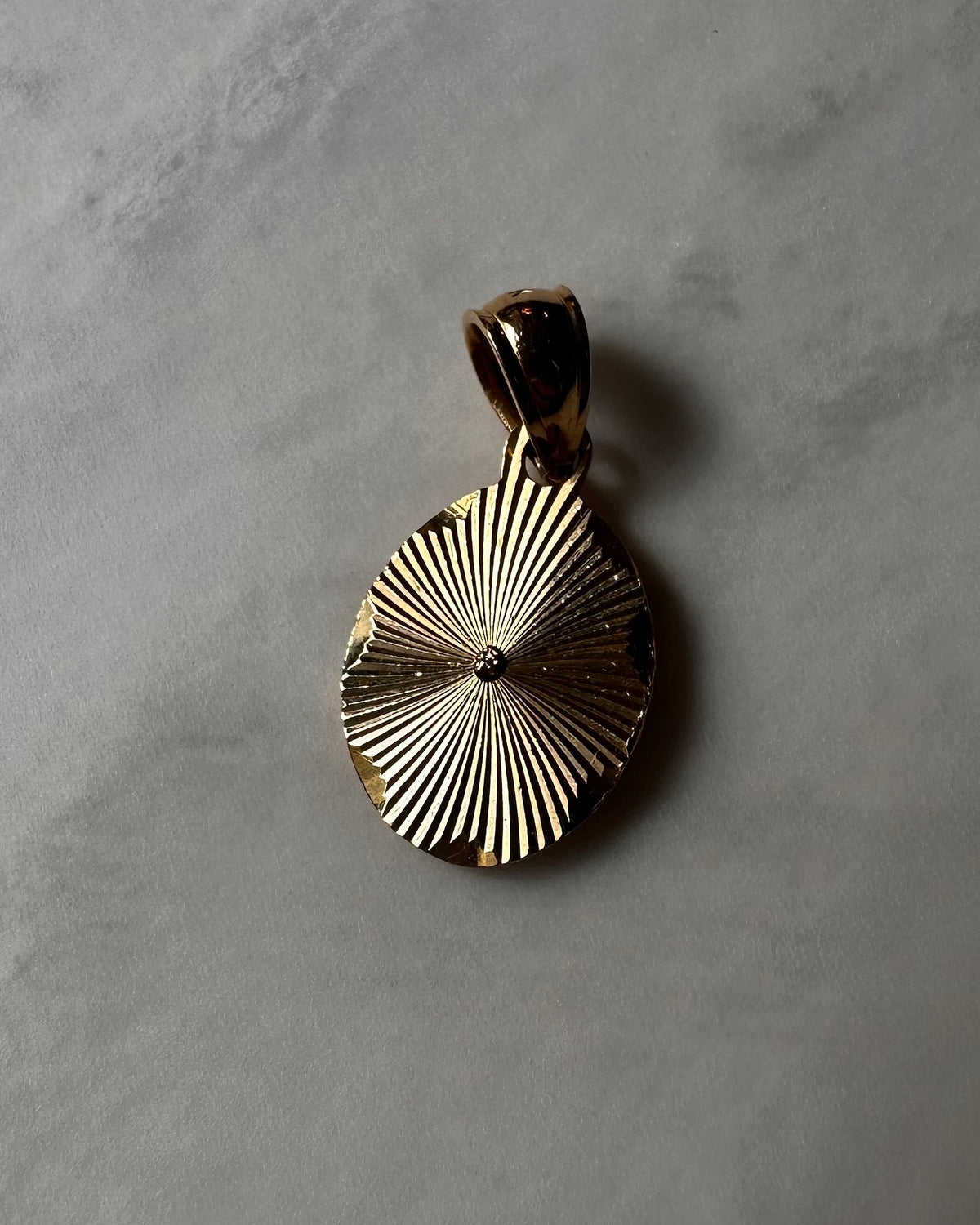 Hand Engraved Oval Pendant