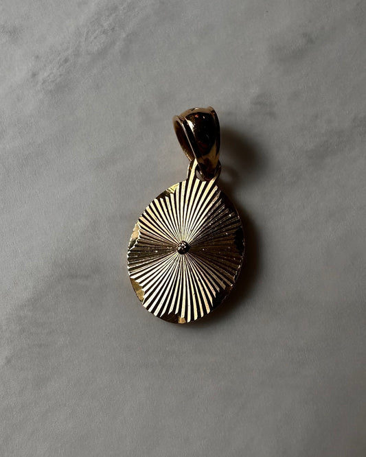 Hand Engraved Oval Pendant