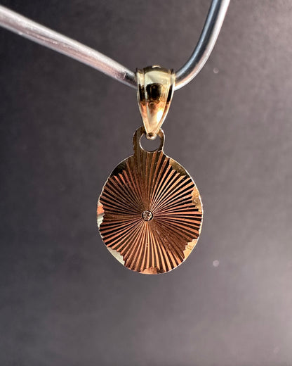 Hand Engraved Oval Pendant