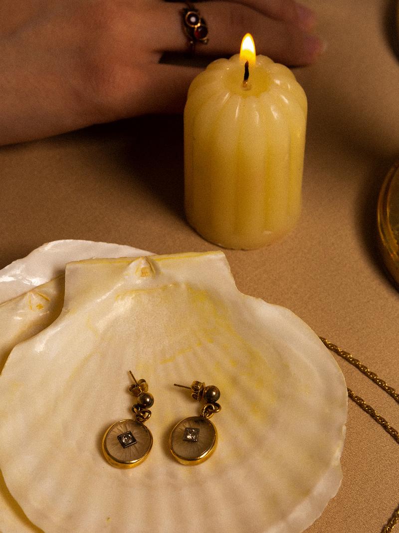 CAMPHOR GLASS EARRINGS