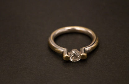 Modernist Platinum Diamond Band