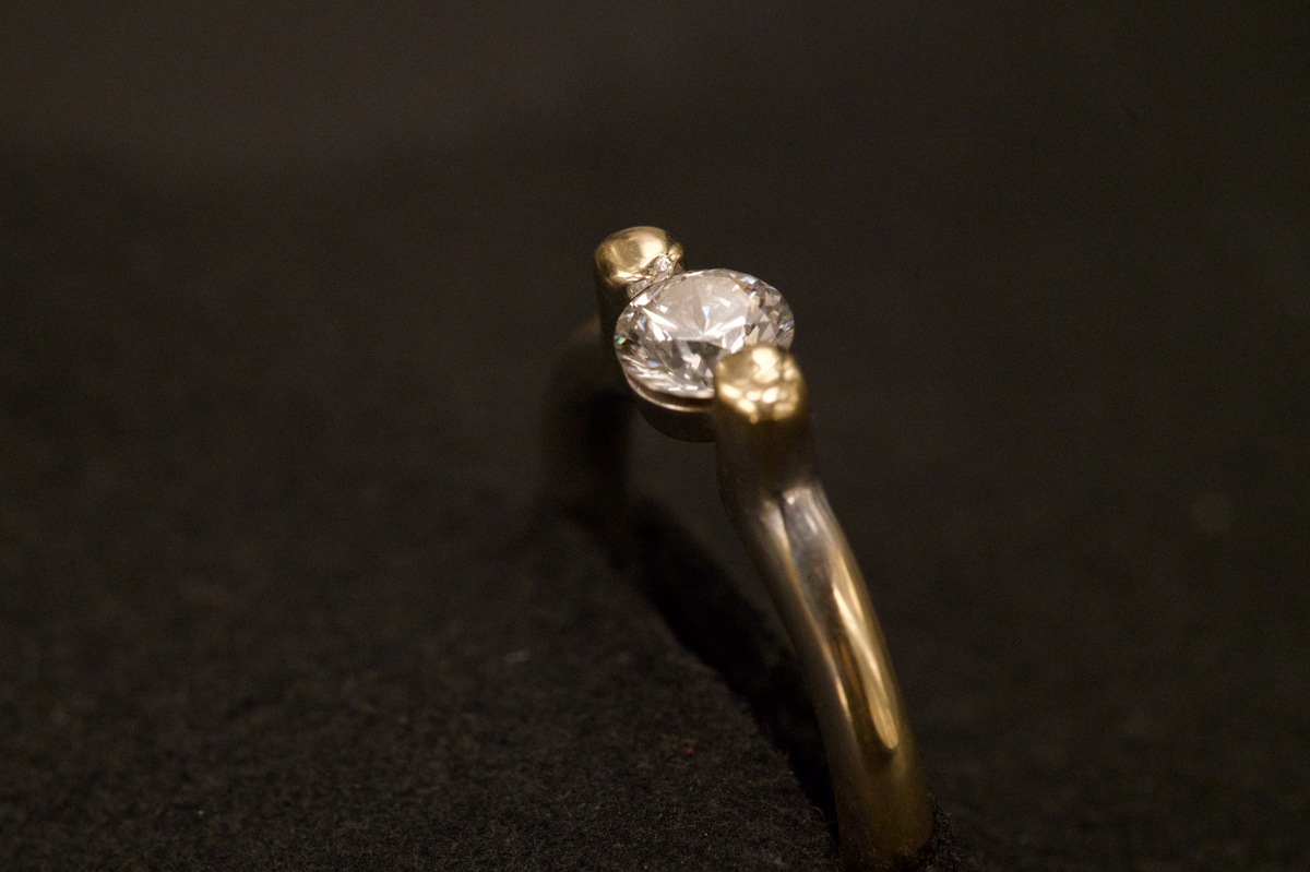 Modernist Platinum Diamond Band
