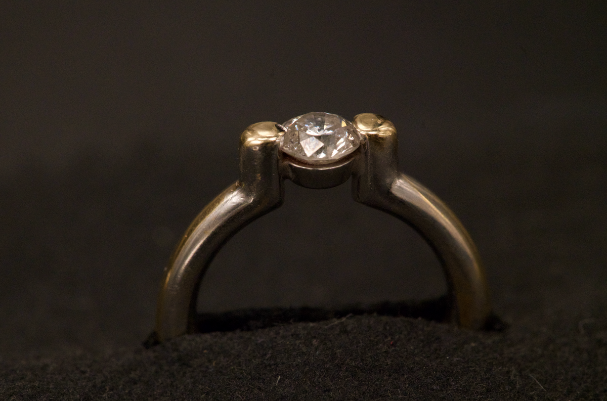 Modernist Platinum Diamond Band